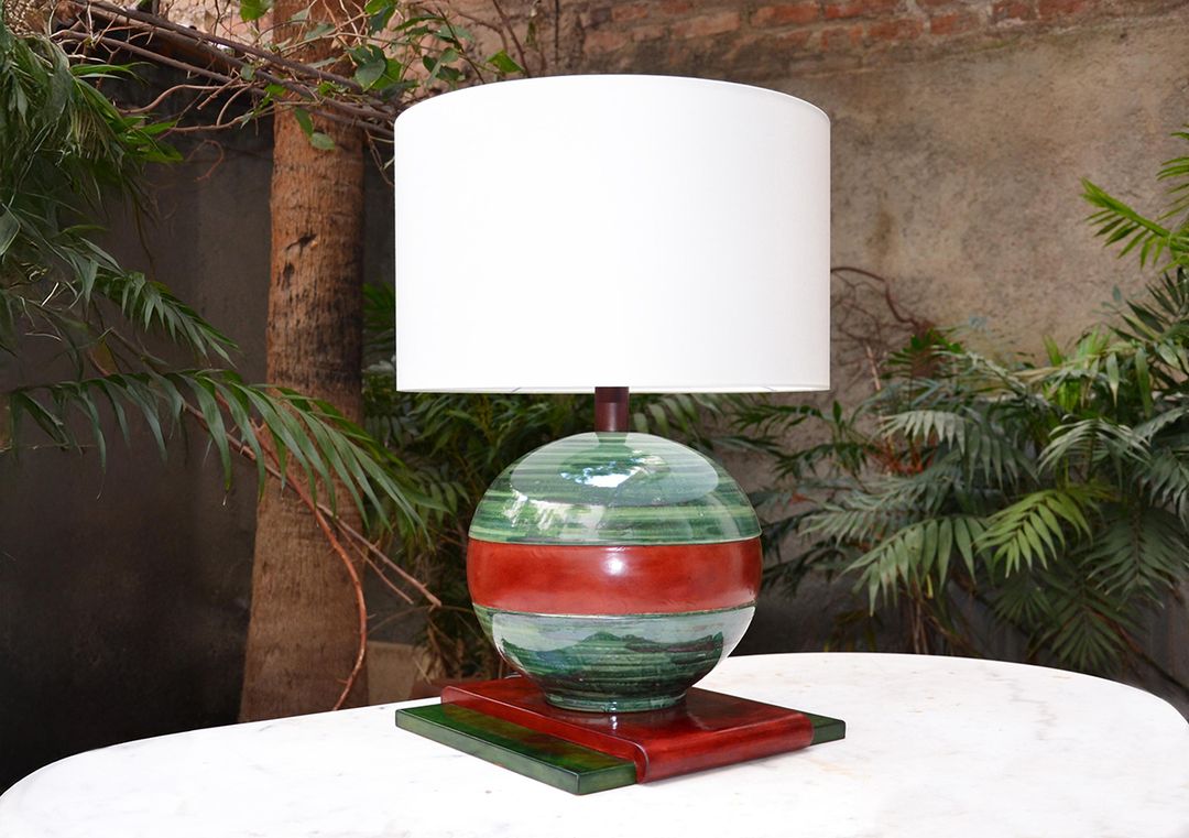 Ceramic ball lamp